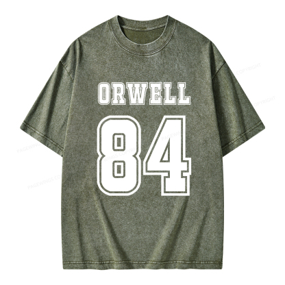 Pagewings Orwell 84 Unisex Washed T-shirt