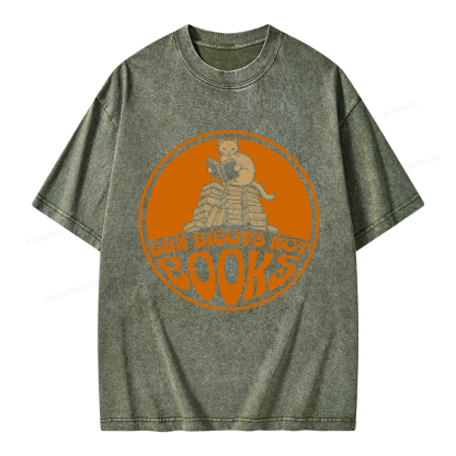 Pagewings Ban Bigots Not Books Unisex Washed T-shirt
