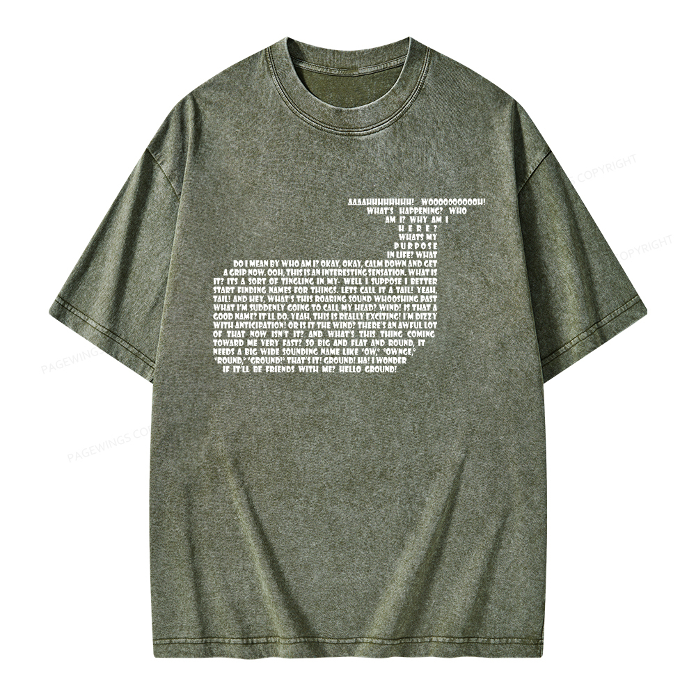 Pagewings Sci-Fi Book Lover Unisex Washed T-shirt