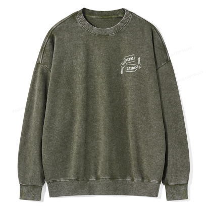 Pagewings Room Numbers Unisex Washed Sweatshirt