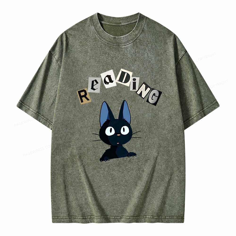 Pagewings Reading Unisex Washed T-shirt