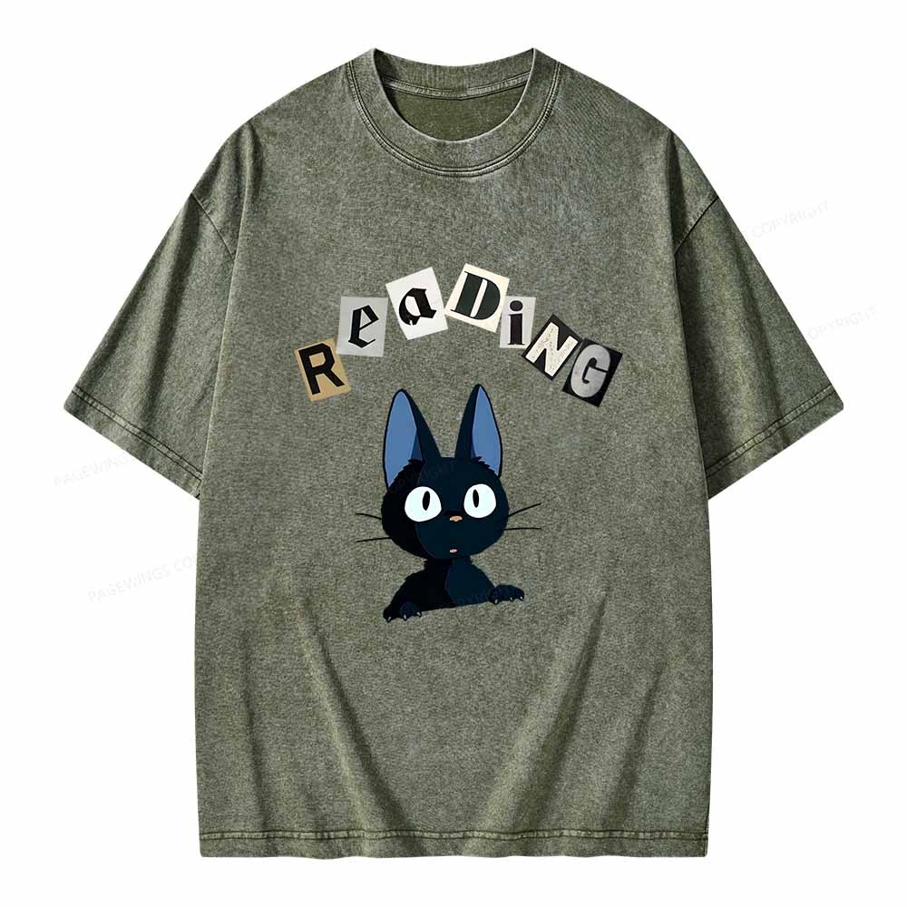 Pagewings Reading Unisex Washed T-shirt