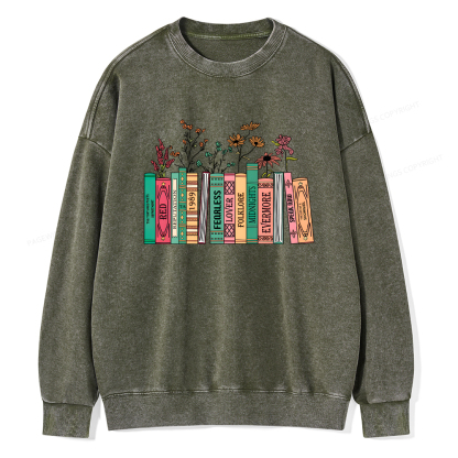 Pagewings Book Lover Unisex Washed Sweatshirt