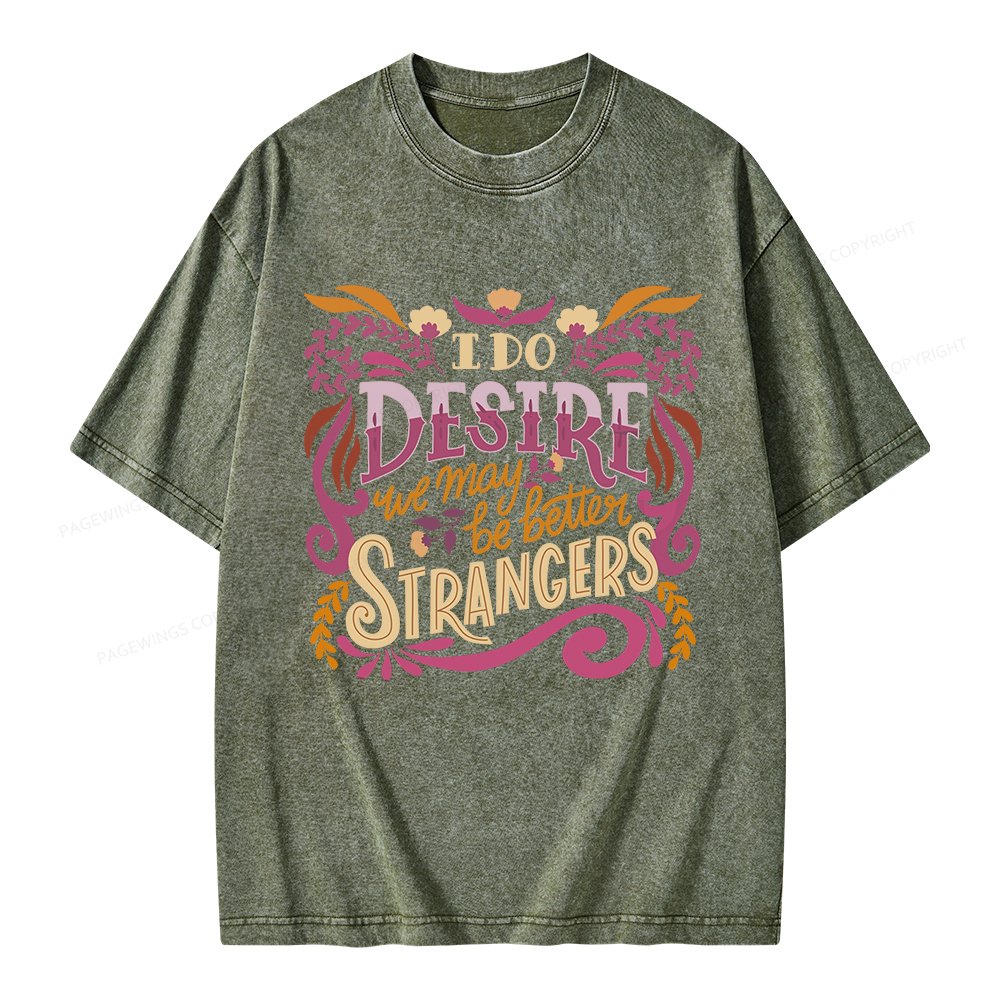 Pagewings Better Strangers Unisex Washed T-shirt