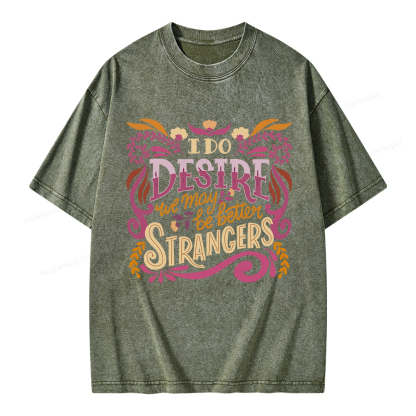 Pagewings Better Strangers Unisex Washed T-shirt