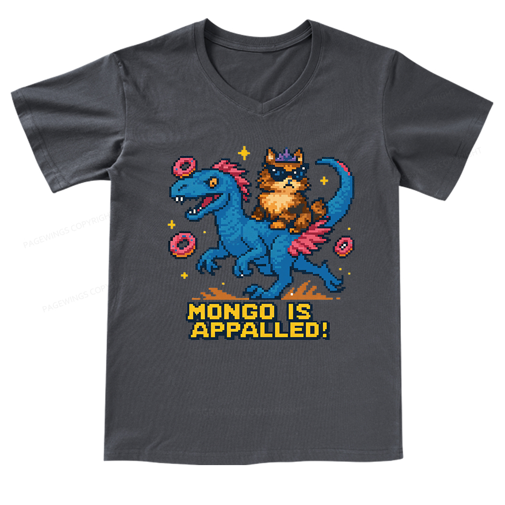 Pagewings Mongo Is Appalled V-neck T-shirt