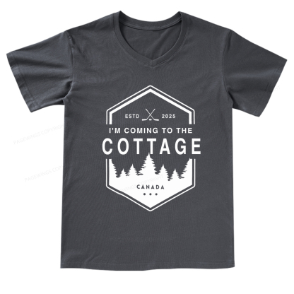 Pagewings Coming To The Cottage V-neck T-shirt