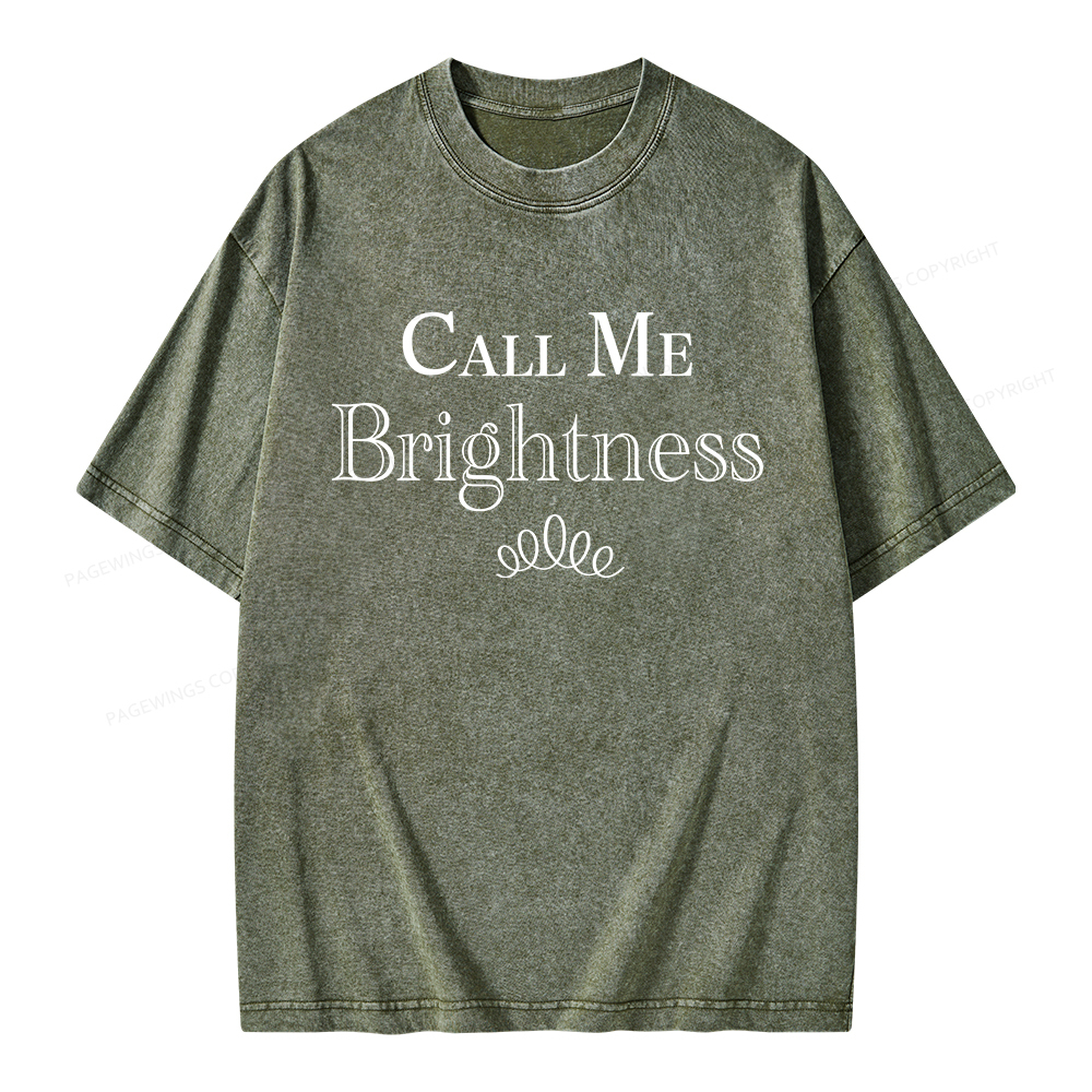 Pagewings Call Me Brightness Unisex Washed T-shirt