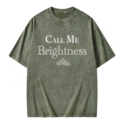 Pagewings Call Me Brightness Unisex Washed T-shirt