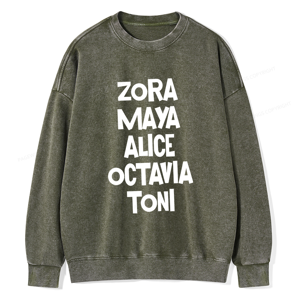 Pagewings Book Lovers and Writers Washed Sweatshirt