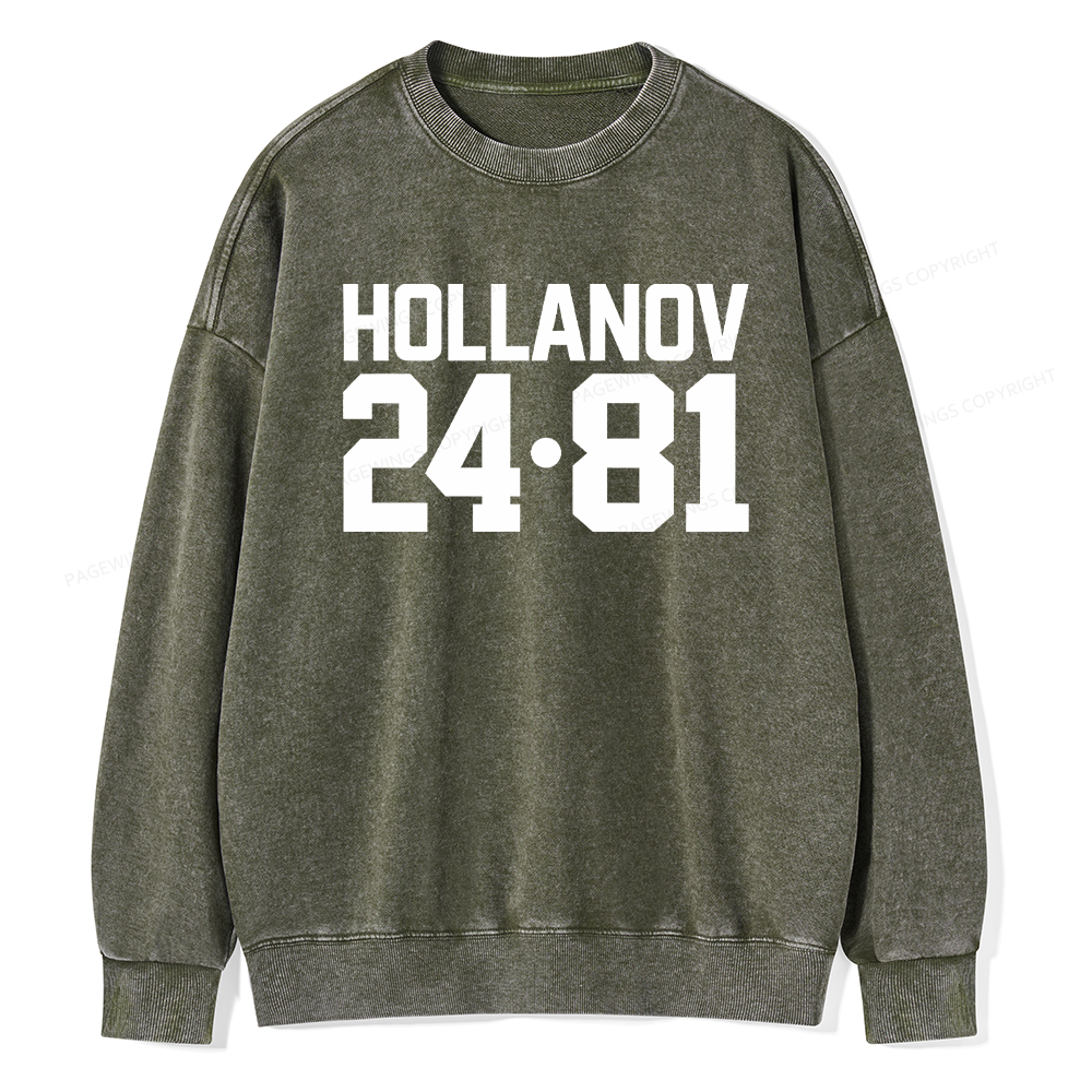 Pagewings Romance Numbers Washed Sweatshirt