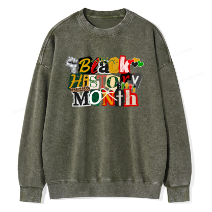 Pagewings Black History Month Washed Sweatshirt