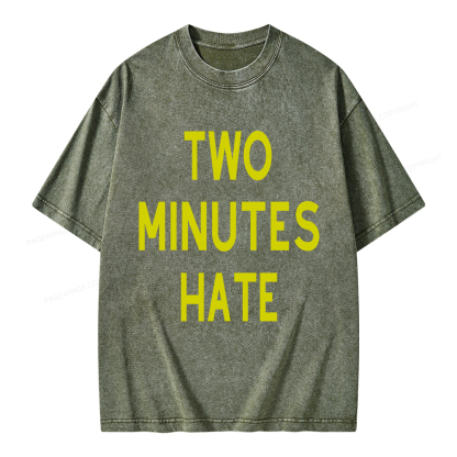 Pagewings Two Minutes Hate From 1984 Unisex Washed T-shirt