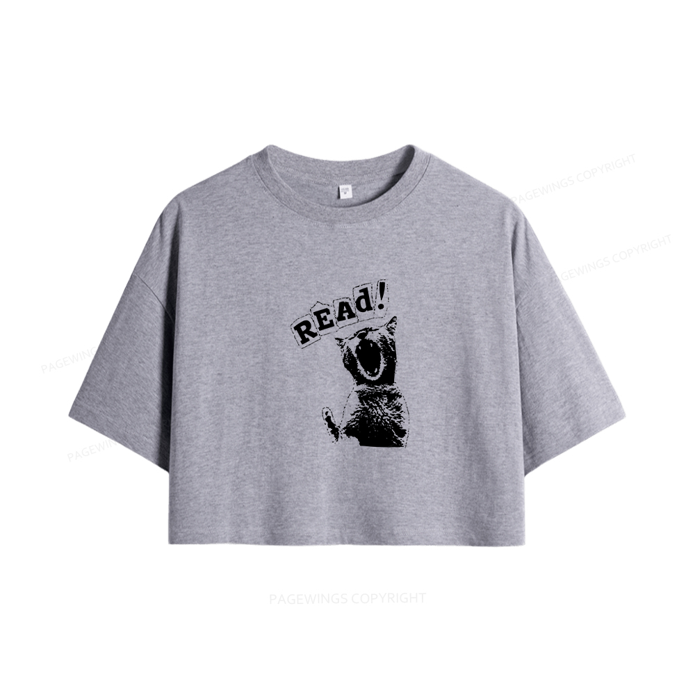 Pagewings Read Women Crop Tops