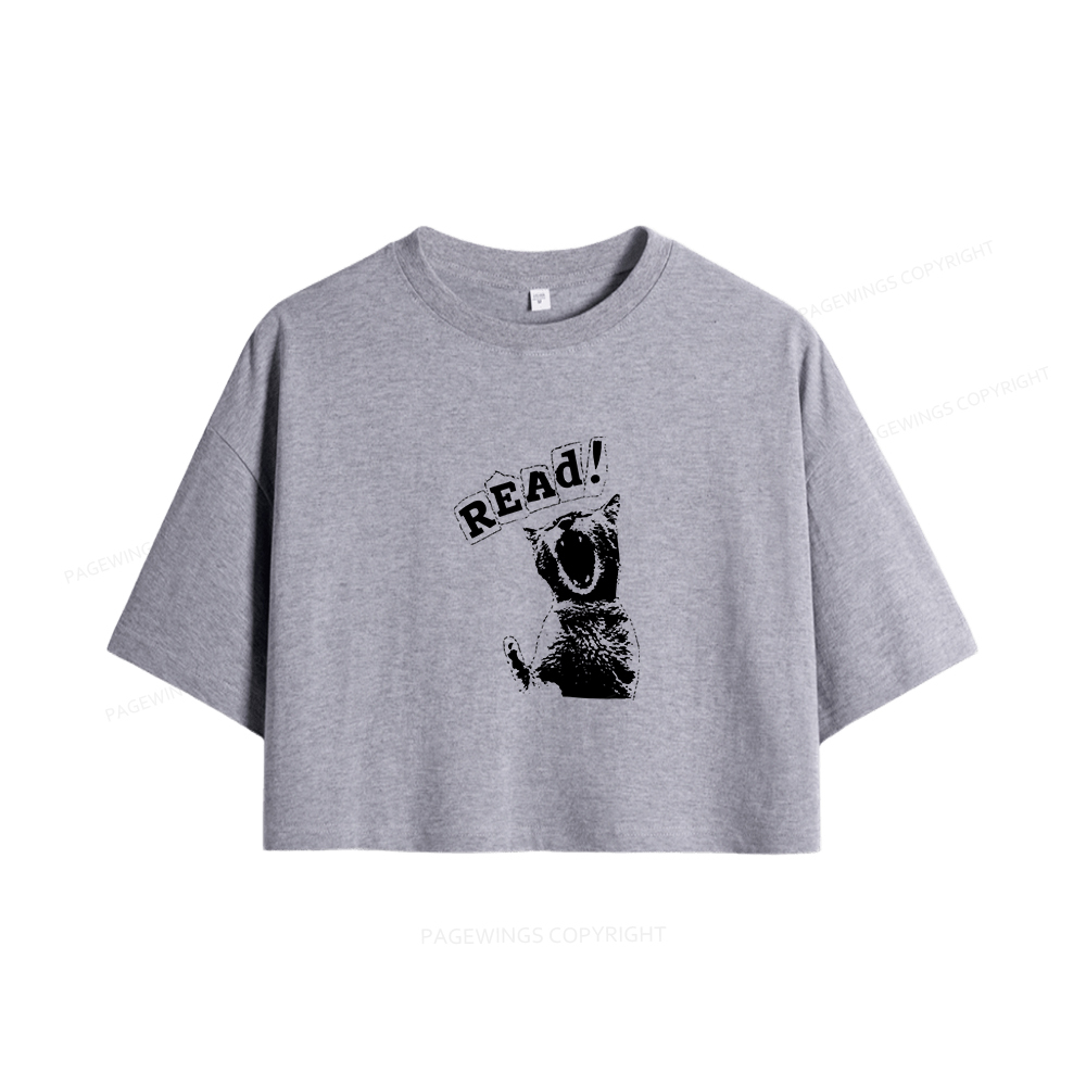 Pagewings Read Women Crop Tops
