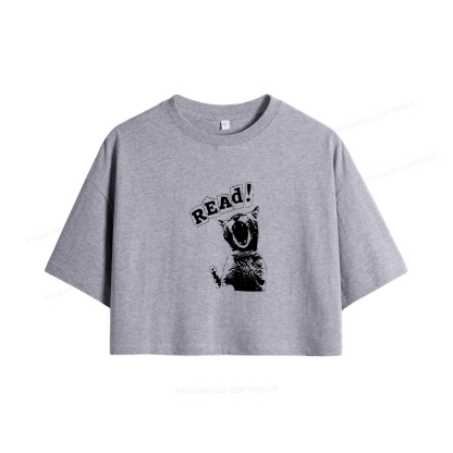 Pagewings Read Women Crop Tops