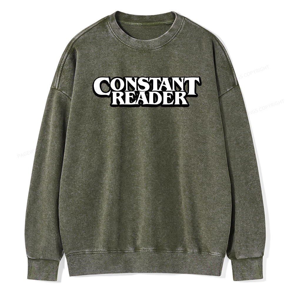 Pagewings Constant Reader Washed Sweatshirt