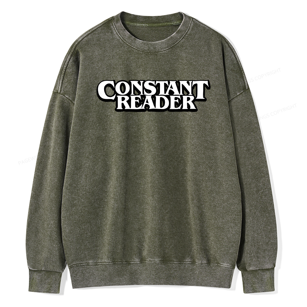 Pagewings Constant Reader Washed Sweatshirt