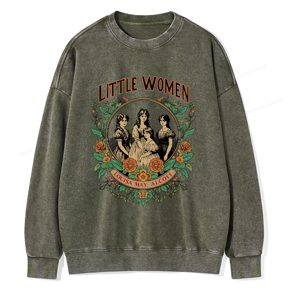 Pagewings Little Women Washed Sweatshirt