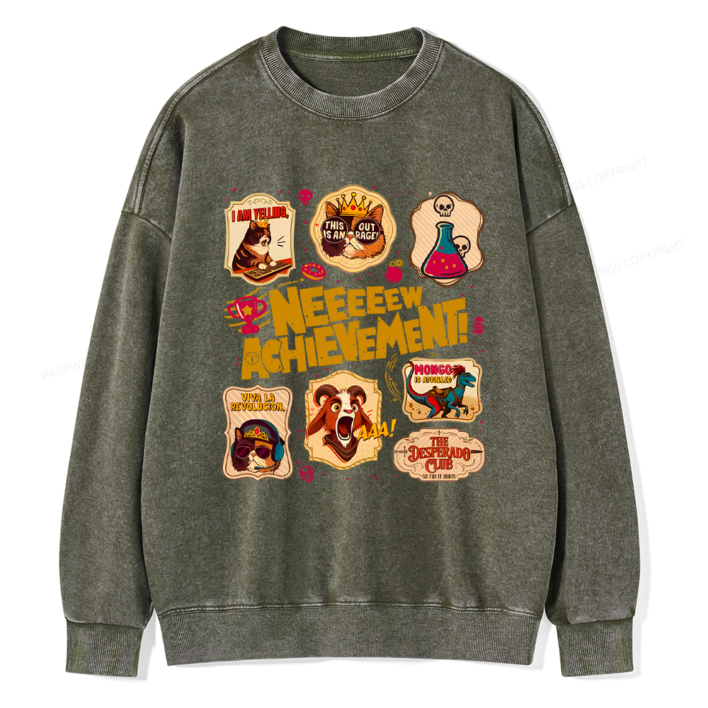 Pagewings New Achievement Washed Sweatshirt