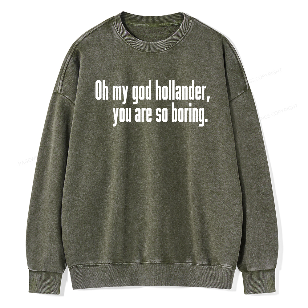 Pagewings So Boring Washed Sweatshirt