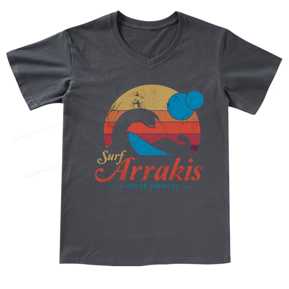 Pagewings Visit Arrakis V-neck T-shirt