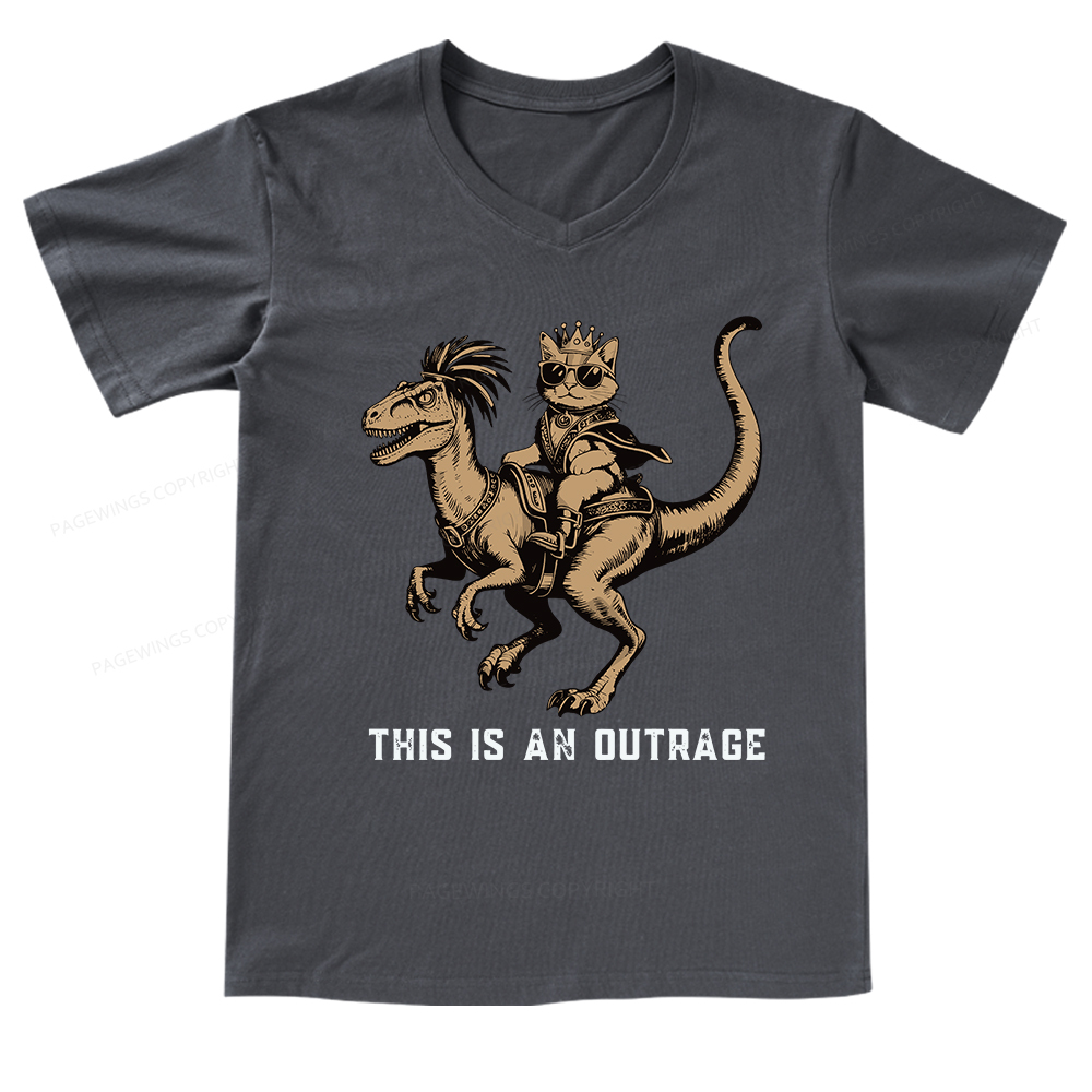 Pagewings Fantasy Book Reader V-neck T-shirt