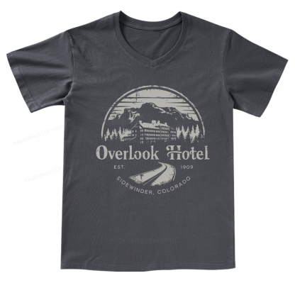 Pagewings Overlook Hotel V-neck T-shirt