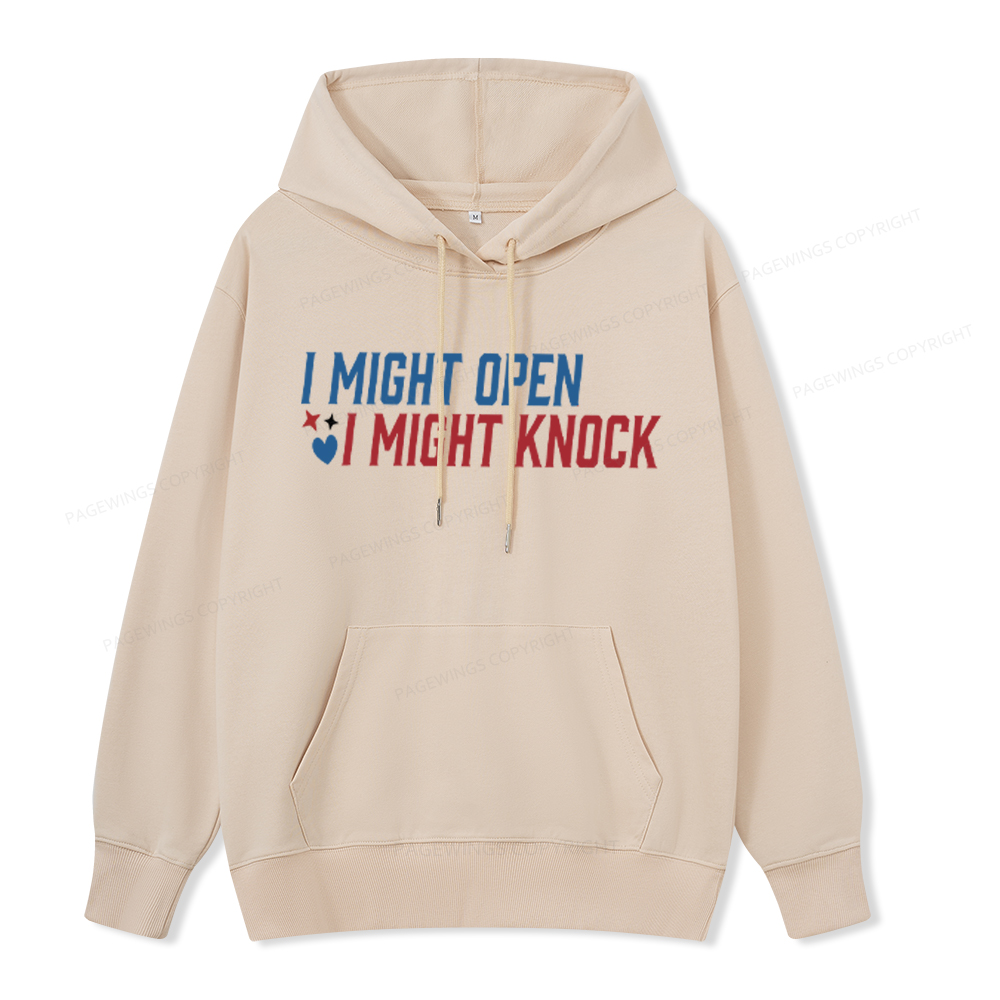 Pagewings I Might Knock Unisex Classic Hoodie