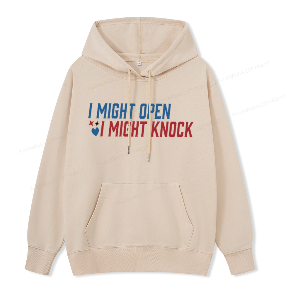 Pagewings I Might Knock Unisex Classic Hoodie