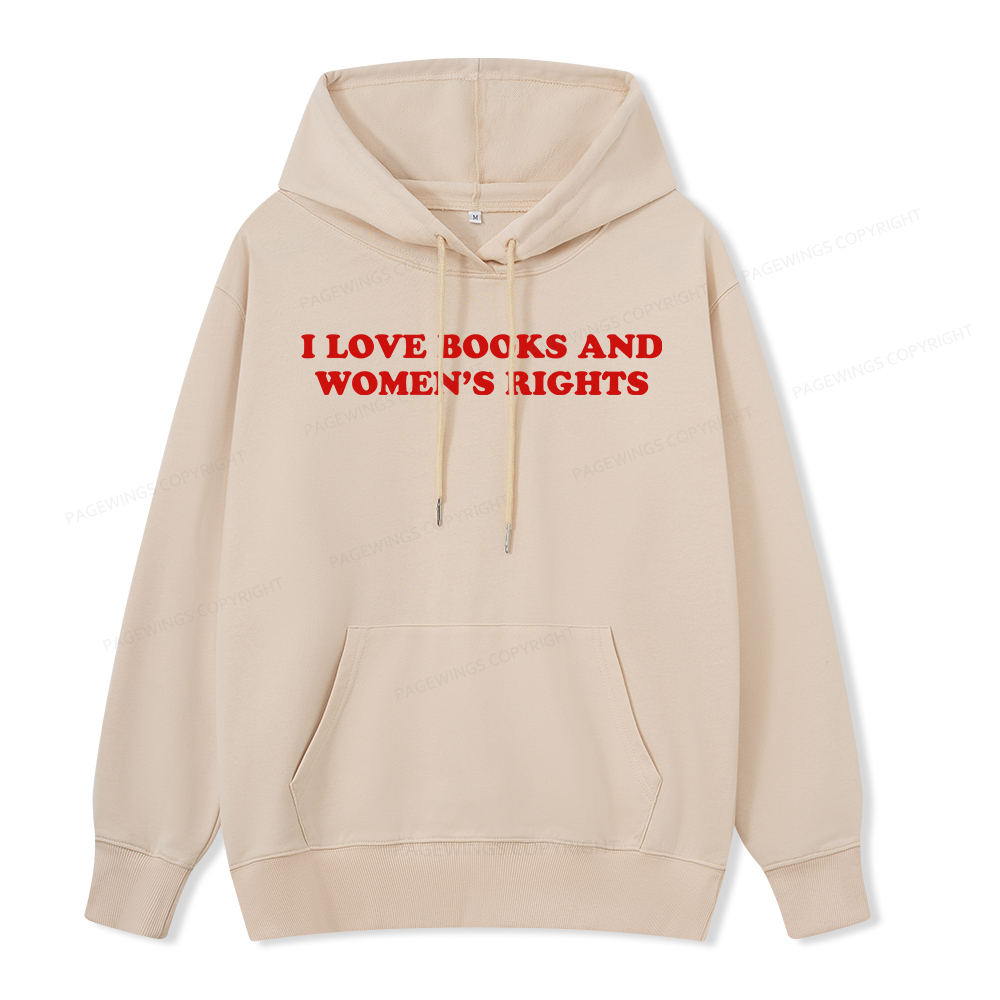 Pagewings I Love Books And Women's Rights Unisex Classic Hoodie