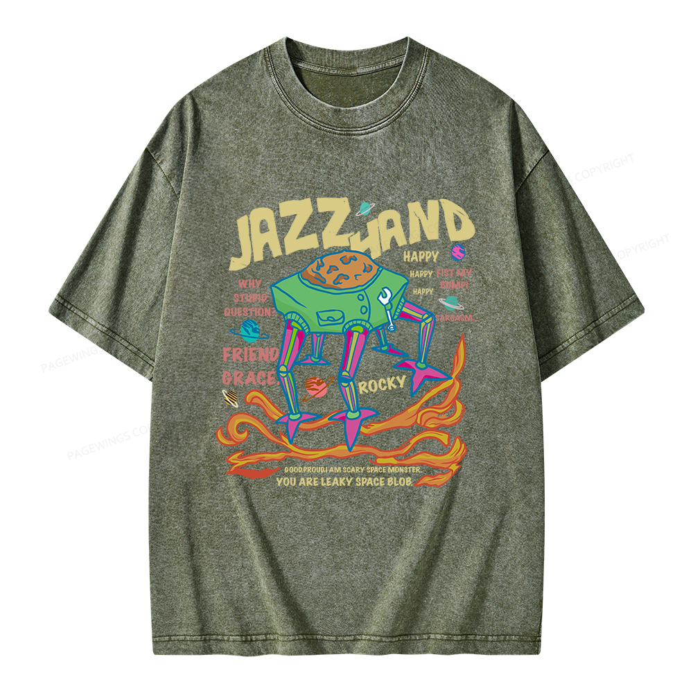 Pagewings Sci-Fi Book Lover Unisex Washed T-shirt