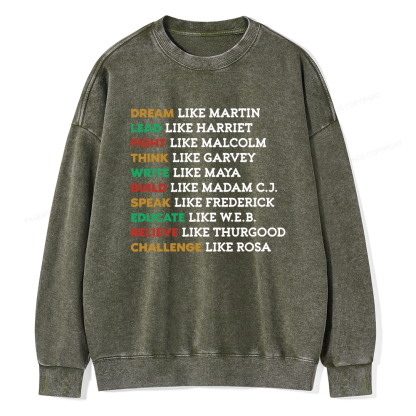 Pagewings Black History Washed Sweatshirt