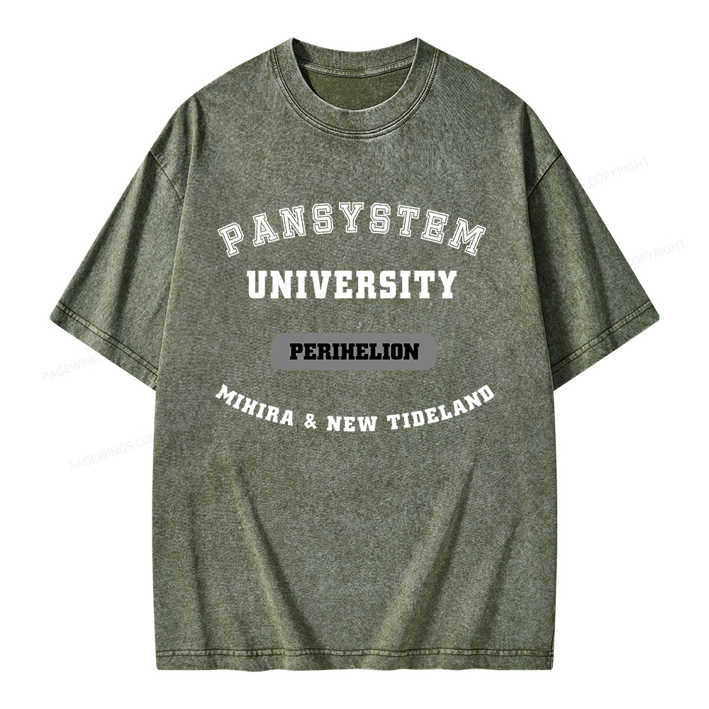 Pagewings Pansystem University Unisex Washed T-shirt