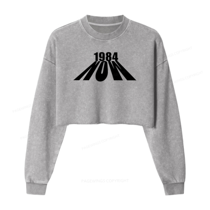 Pagewings Orwell Washed Crop Sweatshirt