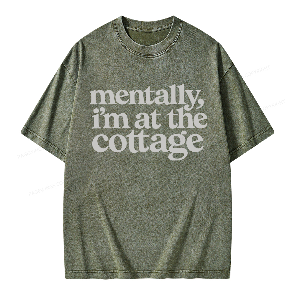 Pagewings At The Cottage Unisex Washed T-shirt