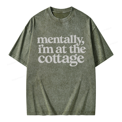 Pagewings At The Cottage Unisex Washed T-shirt