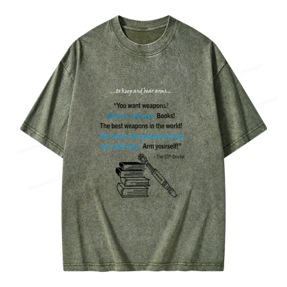 Pagewings We're In A Library Unisex Washed T-shirt