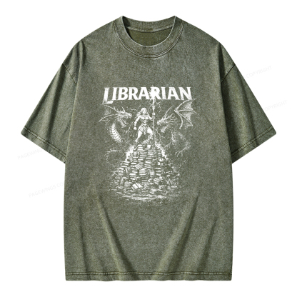 Pagewings Librarian Unisex Washed T-shirt