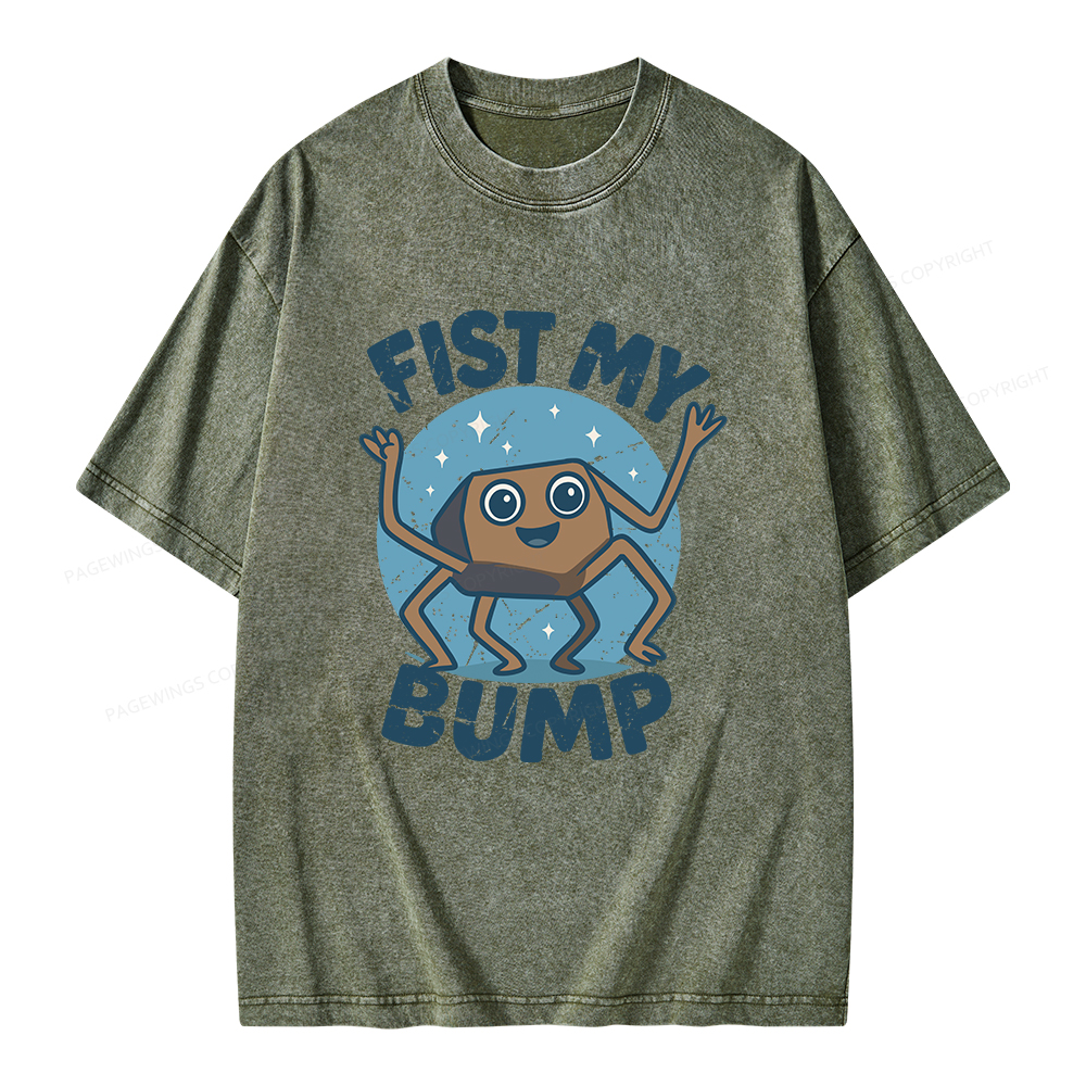 Pagewings Fist My Bump Unisex Washed T-shirt