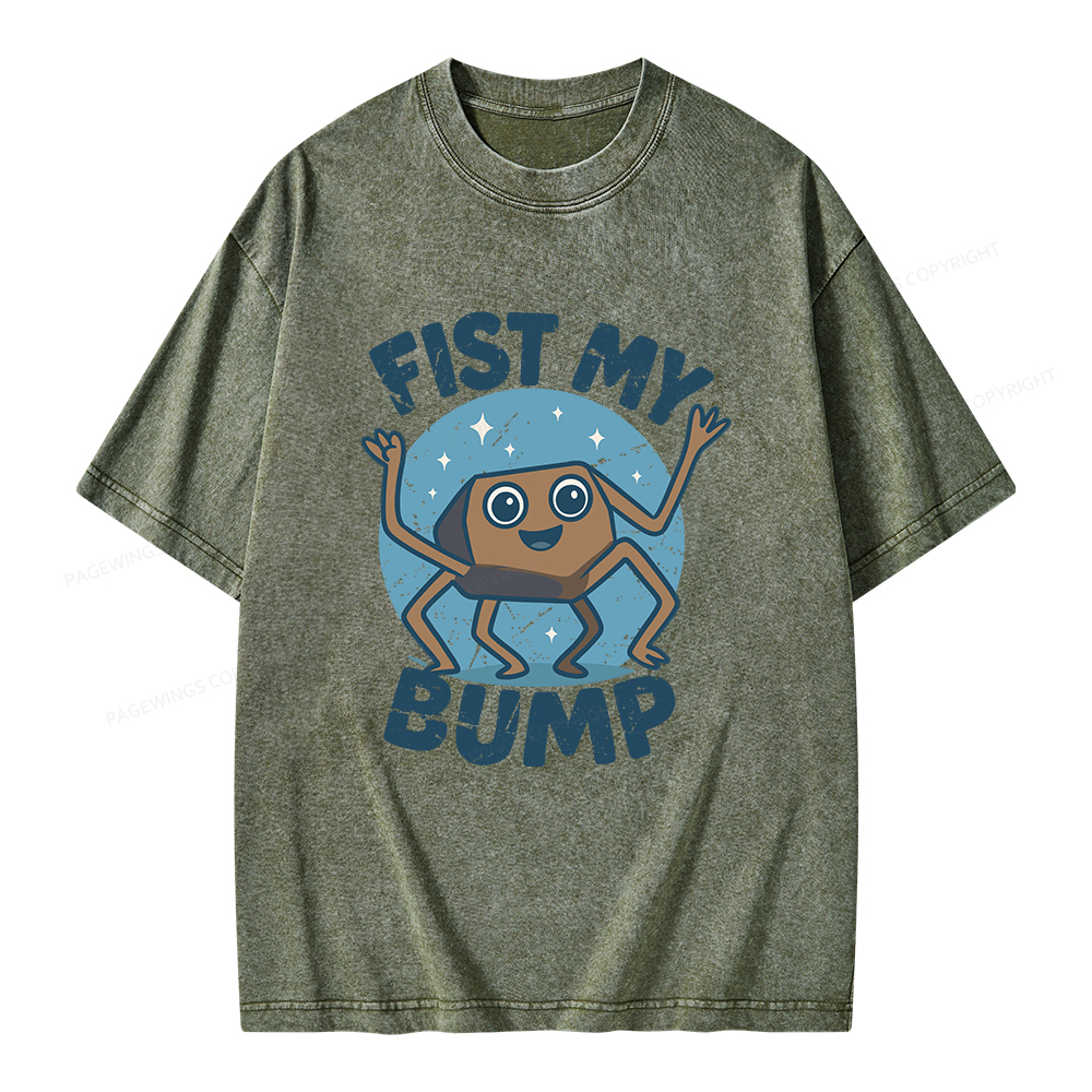 Pagewings Fist My Bump Unisex Washed T-shirt