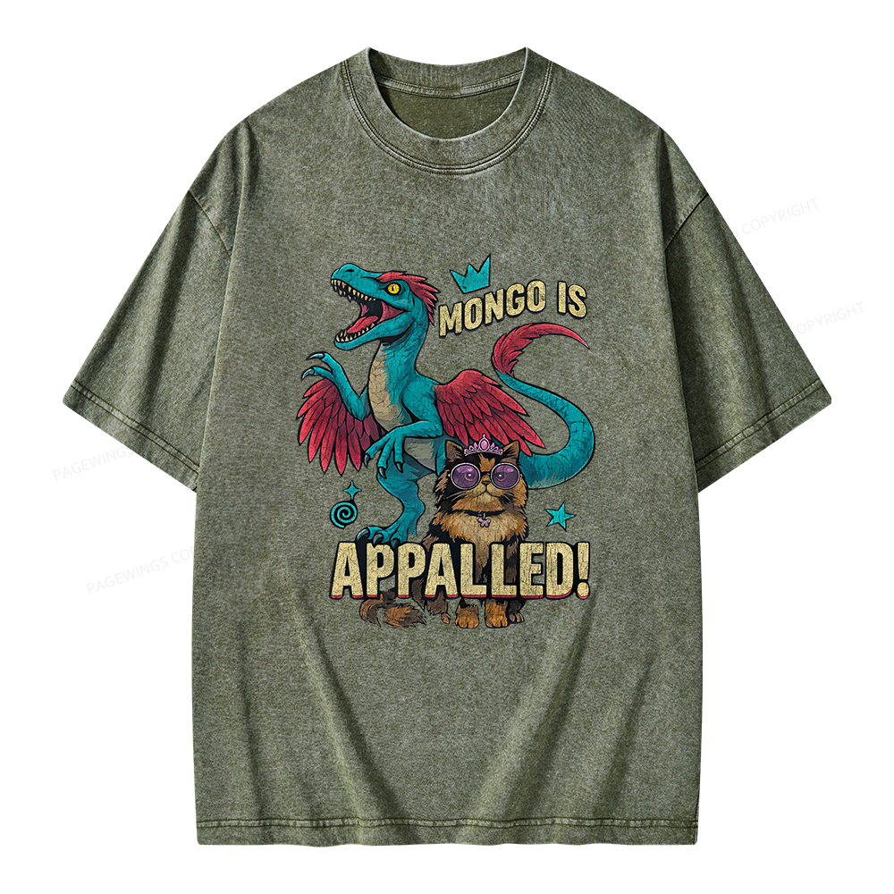 Pagewings Mongo is Appalled Unisex Washed T-shirt