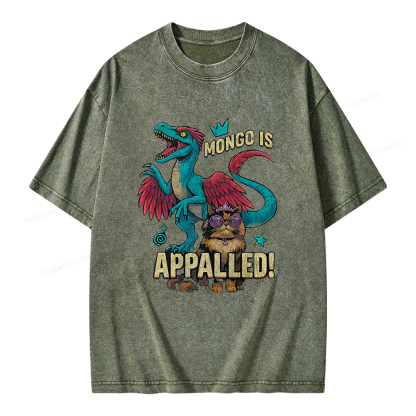 Pagewings Mongo is Appalled Unisex Washed T-shirt