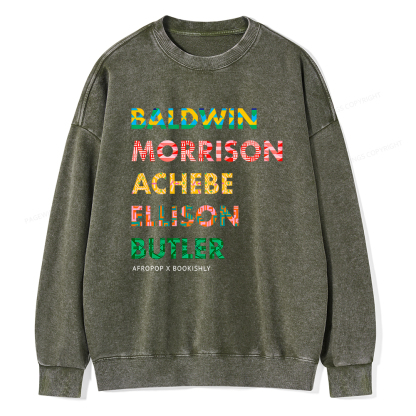 Pagewings Afropop X Bookishly Washed Sweatshirt