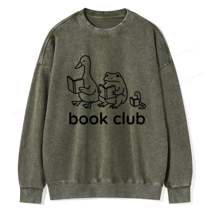 Pagewings Silly Goose Book Club Washed Sweatshirt