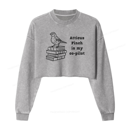 Pagewings To Kill A Mockingbird Washed Crop Sweatshirt