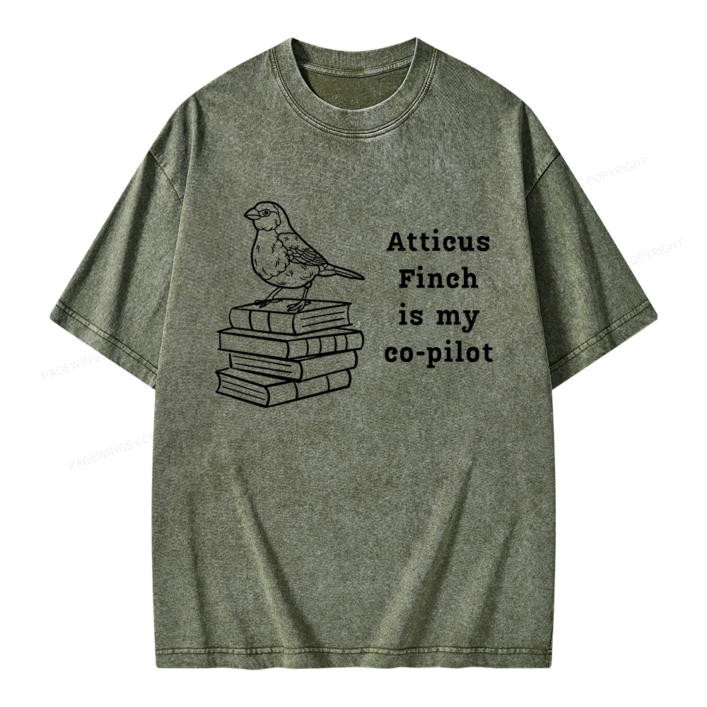 Pagewings Atticus Finch Unisex Washed T-shirt