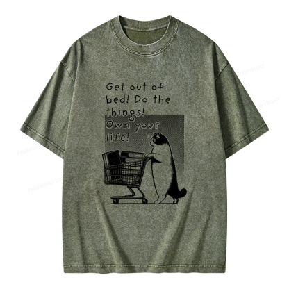 Pagewings Do The Things! Own Your Life Unisex Washed T-shirt