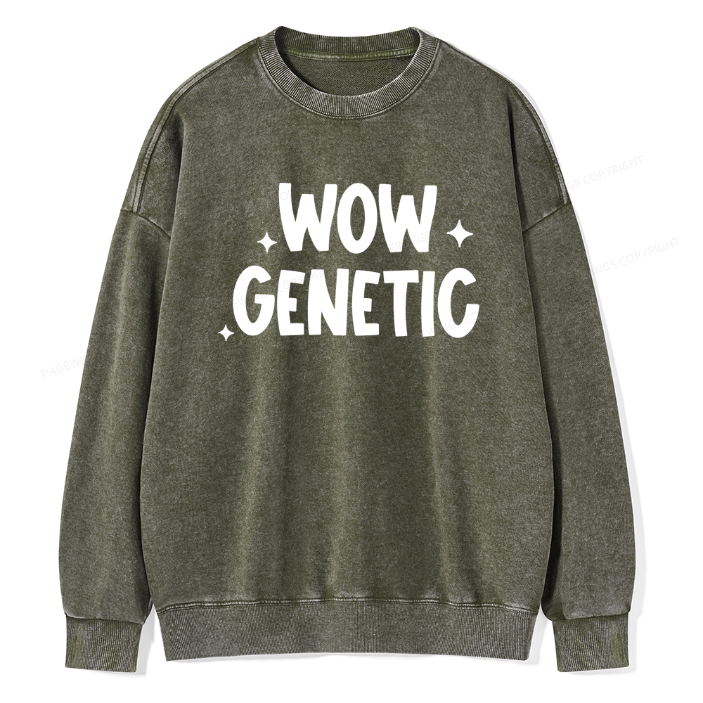 Pagewings Wow Genetic Washed Sweatshirt