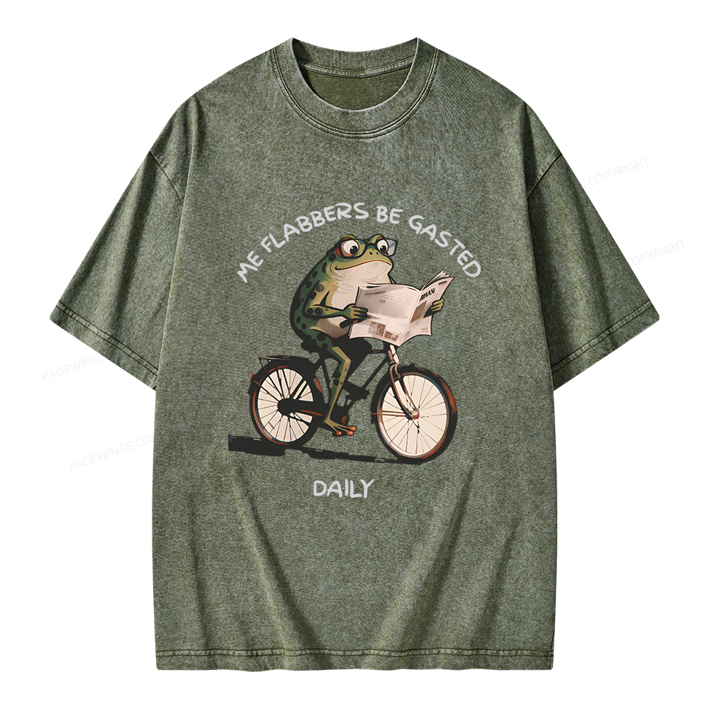 Pagewings Me Flabbers Be Gasted Daily Unisex Washed T-shirt